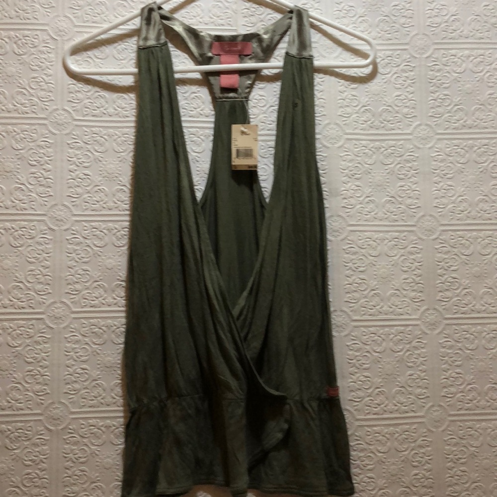 Vintage G Unit Olive Green Crossover Tank Small